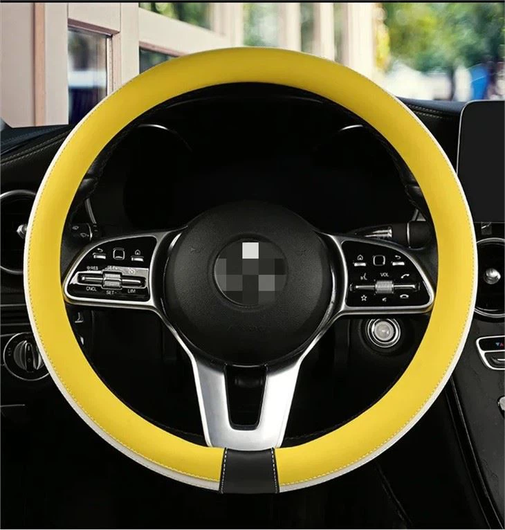 Einfarbige Auto-Lenkradabdeckung