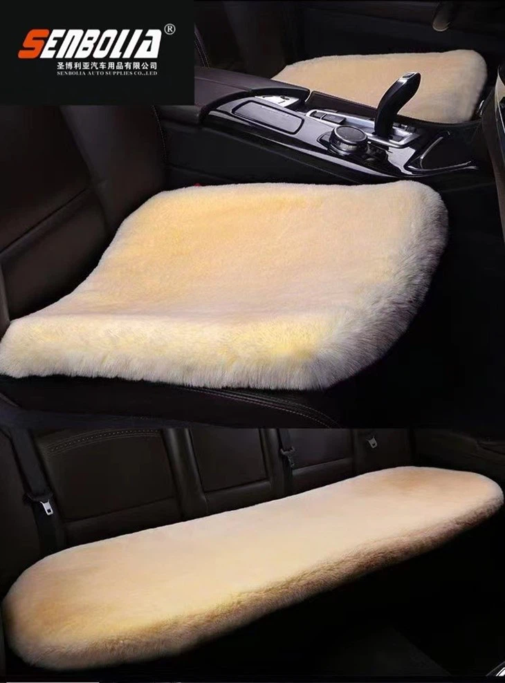 Faux Fur Luxury Design Car Seat Cushions 3 Pcs/set